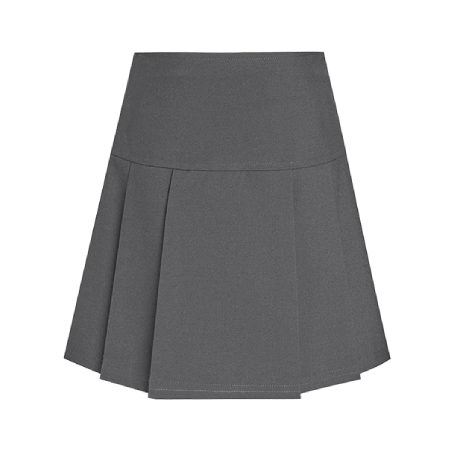 Primary drop waist pleated skirt