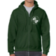 Zipper Hoodie GREEN / ICSB Logo Round